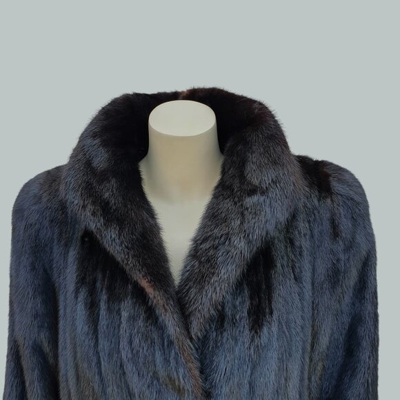 Vintage Black Dyed Mink Fur Stroller -Large - Picture 6 of 8
